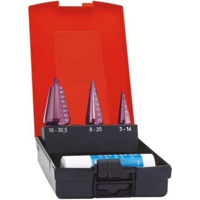 Sada kuželových vrtáků do plechu TiAlN 3 - 30,5 mm FORMAT