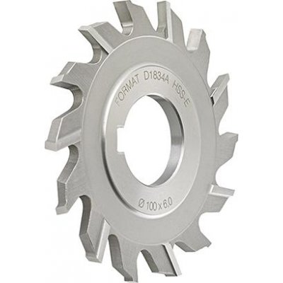 Kotoučová fréza DIN885 HSS-Co5 typ HR tvar A křížové ozubení, 100x10 mm FORMAT