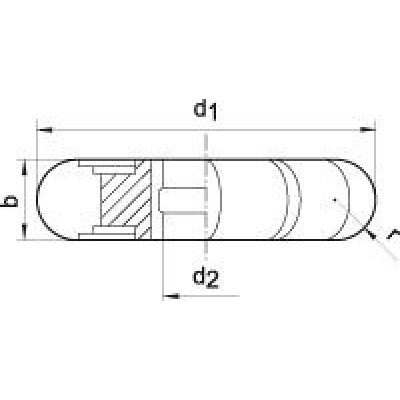 Půlkruhová profilová fréza DIN855 HSS 50x2mm R 1,0 FORMAT - obrázek