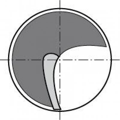 Jednozubá fréza HSCo5 3,0mm FORMAT - obrázek