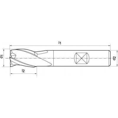 Drážkovací fréza DIN327 HSS-Co5-PM TiALN typ K Z3 3 mm FORMAT - obrázek