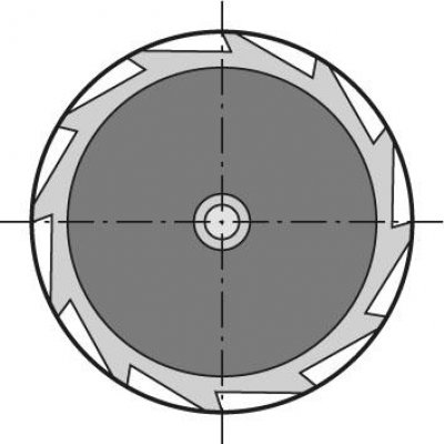 Fréza na úzké drážky krátká DIN850 HSS-Co8 TiALN typ N tvar D 16,5x5mm FORMAT - obrázek