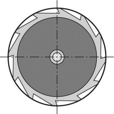 Fréza na úzké drážky krátká DIN850 HSSCo8 TiALN typ N tvar D 16,5x5mm FORMAT - obrázek