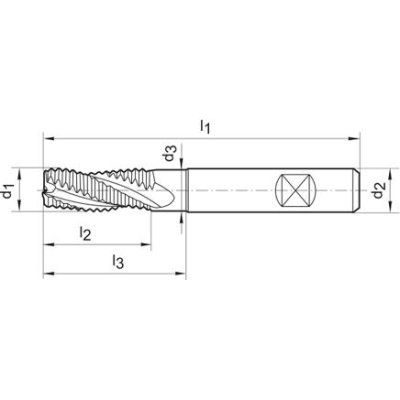Hrubovací fréza 6527 TK FIRE 16,0 mm Z4 NF Gühring - pre215851.jpg