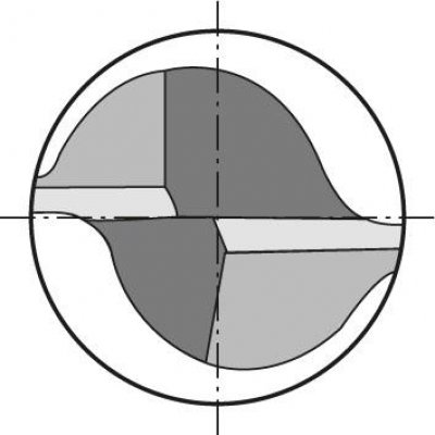 Miniaturní fréza tvrdokov TiALN D4 Z2 0,54 mm FORMAT - obrázek
