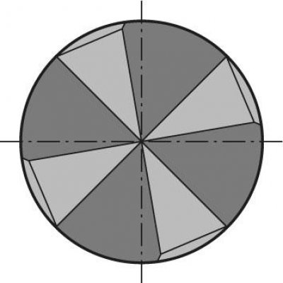 Odjehlovací fréza DIN6527 tvrdokov tvrdokov 90° 6,0mm FORMAT - obrázek