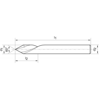 Gravírovací fréza tvrdokov 60° 6,0mm FORMAT - obrázek