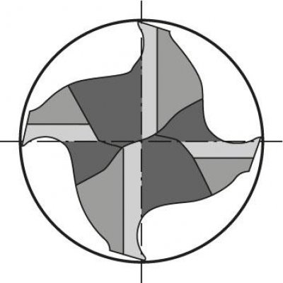 Stopková fréza DIN6527 tvrdokov TiALN Z4 stopka HB 18mm FORMAT - obrázek