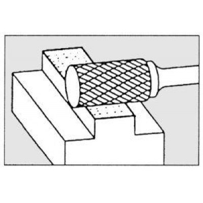Technická fréza, tvrdokov, válcová 1020 4 6mm 10x20mm Pferd - obrázek