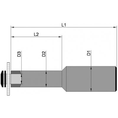 Upínací stopka pro pilový kotouč DIN1835 tvar B 25x8 mm TSCHORN - obrázek