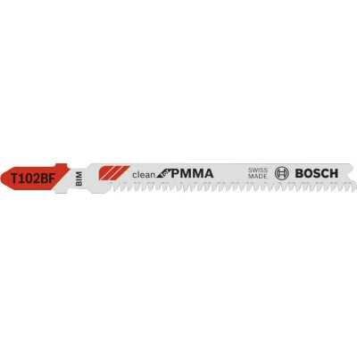 List pro pilu děrovku T 102 BF Bosch, balení 5 ks Clean for PMMA