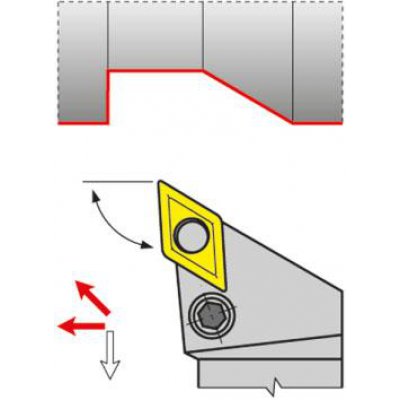 Svěrací držák 93° PDJNL 2525 M 15 - obrázek