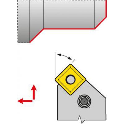 Svěrací držák 45° PSSNL 2020 K 12 - obrázek