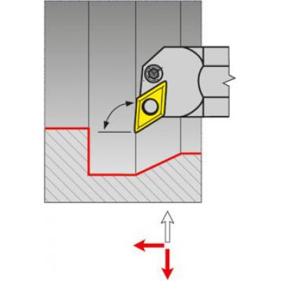 Nožová tyč 93° vnitřní chlazení A20Q PDUNR 11 - obrázek