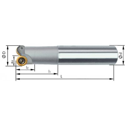 Stopková fréza Z2 vnitřní chlazení D20/ 110mm pro typ RD