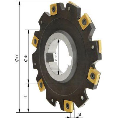 Kotoučová fréza bez nákružku Z8 D 80x4 mm