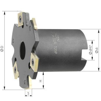 Kotoučová fréza včetně nákružku Z6 D 63x6 mm