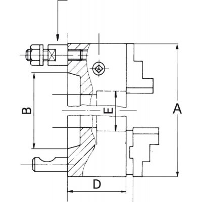 Tříčelisťové soustružnické sklíčidlo DIN55027 ocel 160mm KK 5 FORMAT - obrázek