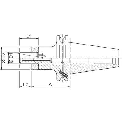 Kombinovaný unášeč pro nástrčné frézy DIN69871ADB SK40-22 HAIMER - obrázek