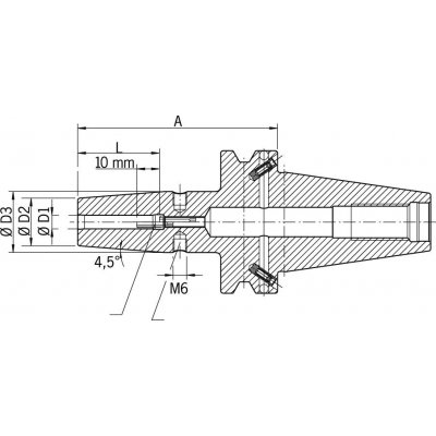 Sklíčidlo pro tepelné upínání JISB6339ADB BT40 3x90mm HAIMER - obrázek