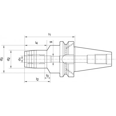 Hydraulické sklíčidlo JIS6339ADB 10x90mm BT40 WTE - obrázek