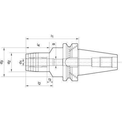 Hydraulické sklíčidlo JIS6339ADB 14x90mm BT40 WTE - obrázek