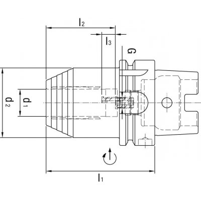 Hydraulické sklíčidlo DIN69893A HSK-A63 20x80mm WTE - obrázek