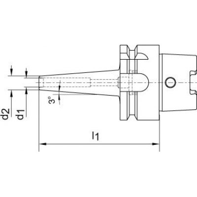 Mini tepelné sklíčidlo DIN69863A stopka A-63 6x120mm HAIMER - obrázek