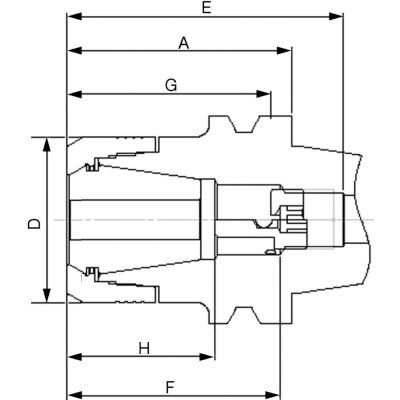 Kleštinový upínač JISB6339ADB CP16 BT40-75 FAHRION - obrázek