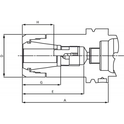 Kleštinový upínač DIN69893A CP25 HSK-A63-60 FAHRION - obrázek