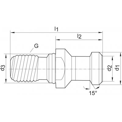 Utahovací čep DIN69872A vnitřní chlazení SK40-M16 FORMAT - obrázek