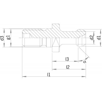 Utahovací čep JISB6339 BT40 45° HAIMER - obrázek