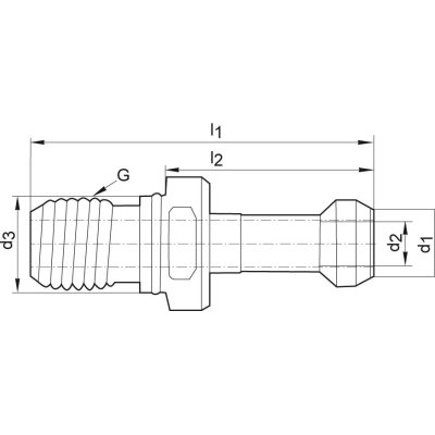 Utahovací čep JISB6339 BT40 45° vnitřní chlazení FORMAT - obrázek