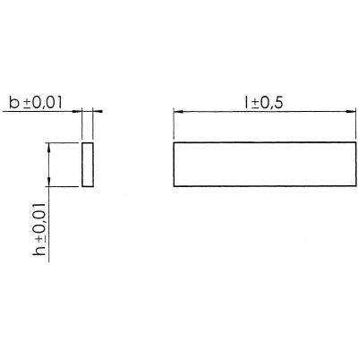 Paralelní podložka (v páru) 10x33x150 AMF - obrázek