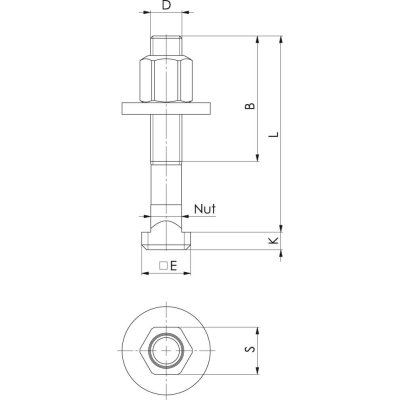 Šrouby pro T-drážky DIN787 M12x12x50mm kompletní FORMAT - obrázek