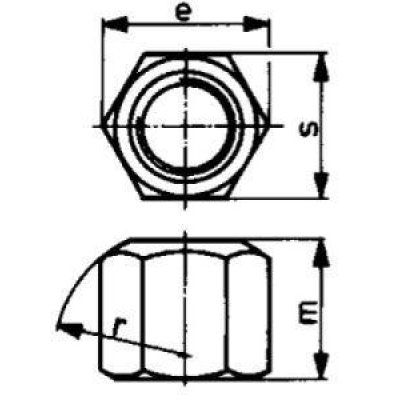 Matice 6hran DIN6330B M6 FORMAT - obrázek