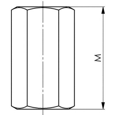 Prodlužovací matice DIN6334 M16 FORMAT - obrázek