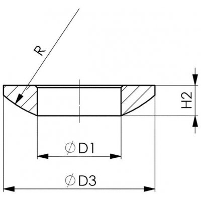 Kuličková podložka DIN6319C M8 AMF - obrázek