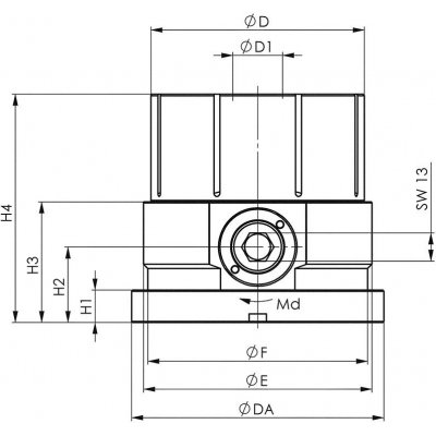 Upínací kleština mechanická 99mm AMF - obrázek