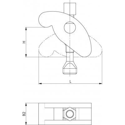 Upínací příložka kompletní + šroub 17x18mm FORMAT - obrázek