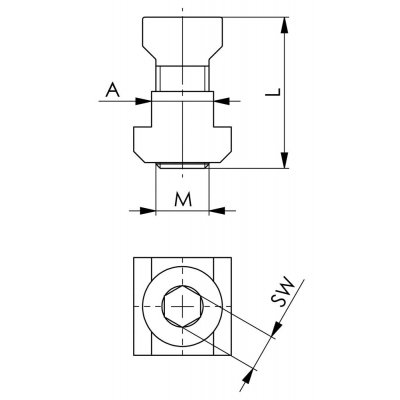 Upevňovací sada 7600BF-30 M12x14 AMF - obrázek