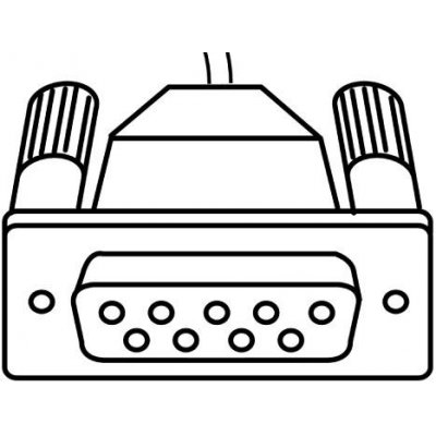 Datový kabel 9pólové zdířka Sub-D 2m FORMAT - obrázek