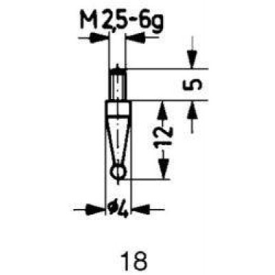 Měřicí snímač ocel typ 18/ 1,0mm KÄFER