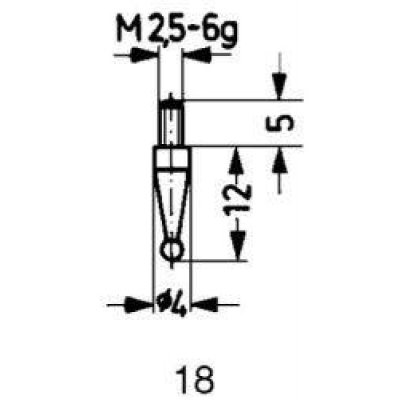 Měřicí snímač ocel typ 18/ 5,0mm KÄFER
