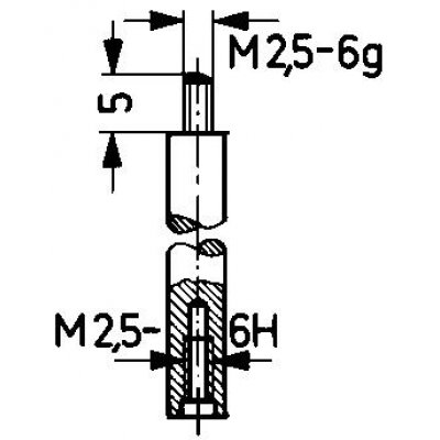 Nástavec pro měřicí snímač 10mm KÄFER