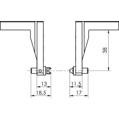 Závitové měřicí vložky (pár) na stoupání metrických vnějších závitů: 0,35mm Helios-Preisser - pre216707.jpg