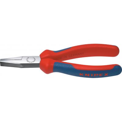 Ploché kleště, leštěná hlava a vícesložkové návleky 140mm KNIPEX