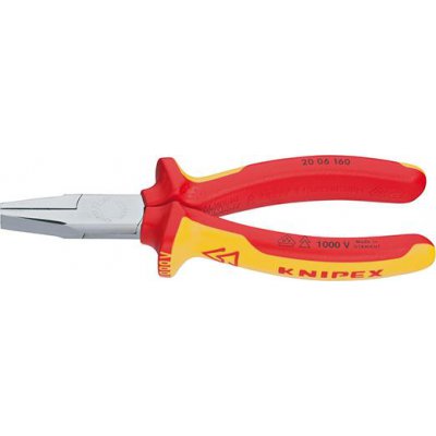 Ploché kleště VDE a vícesložkové návleky 160mm KNIPEX