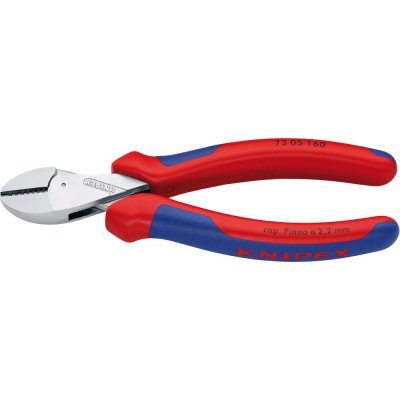 Kompaktní boční štípací kleště hlava pochromovaná a plastové návleky 160mm KNIPEX