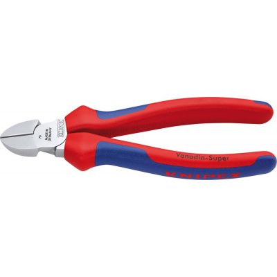 Boční štípací kleště, hlava pochromovaná a vícesložkové návleky 140mm KNIPEX